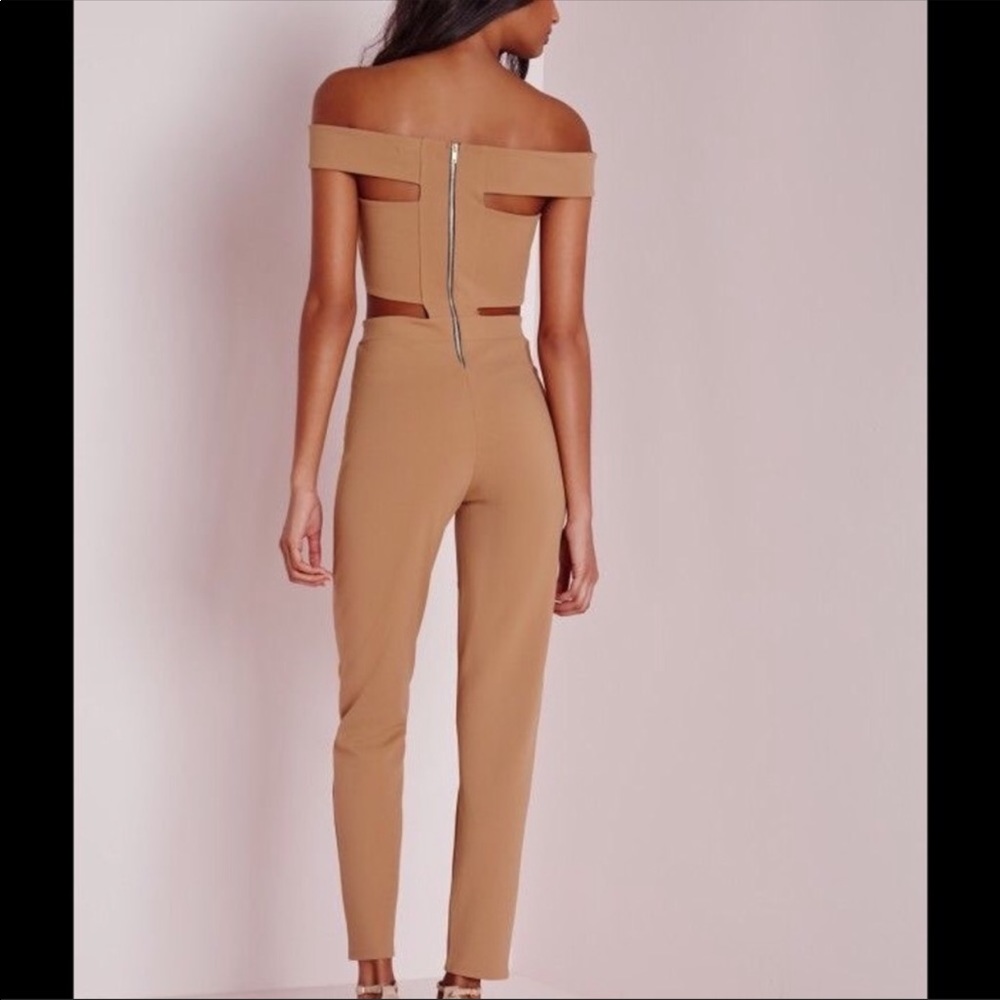 Misguided bandage Bardot jumpsuit